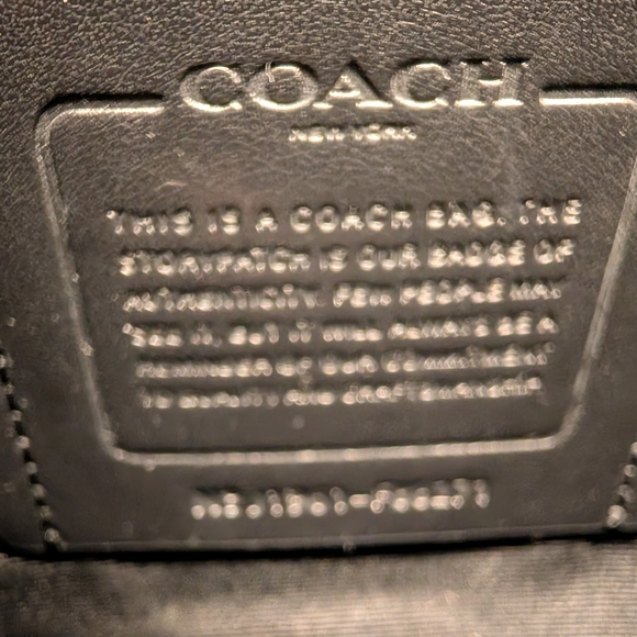 Coach Black and Gray Plaid Laptop Briefcase - Picture 9 of 10